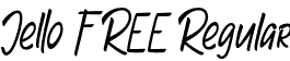 Jello FREE Regular font - Jello FREE.otf