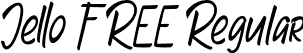 Jello FREE Regular font - Jello FREE.ttf