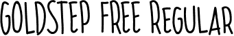 GOLDSTEP FREE Regular font - GOLDSTEP FREE.otf