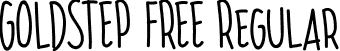 GOLDSTEP FREE Regular font - GOLDSTEP FREE.ttf