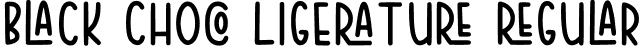 Black Choco Ligerature Regular font - BlackChocoLigerature-Regular.ttf