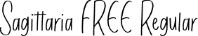 Sagittaria FREE Regular font - Sagittaria FREE.otf