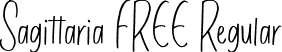 Sagittaria FREE Regular font - Sagittaria FREE.ttf