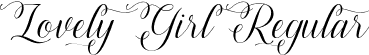 Lovely Girl Regular font - Lovely Girl.otf