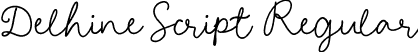 Delhine Script Regular font - DelhineScript-X3xAP.ttf