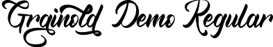 Grainold Demo Regular font - GrainoldDemoRegular.ttf