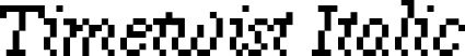 Timetwist Italic font - Timetwist-Italic.otf