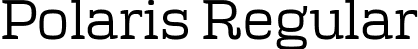 Polaris Regular font - Polaris-Regular.ttf