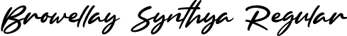 Browellay Synthya Regular font - Browellay Synthya.otf