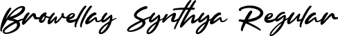 Browellay Synthya Regular font - Browellay Synthya.ttf