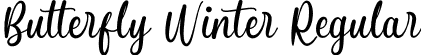 Butterfly Winter Regular font - ButterflyWinter.otf