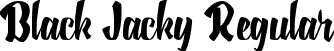 Black Jacky Regular font - BlackJackyRegular.ttf