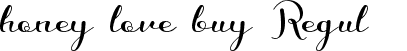 honey love bunny Regular font - honey love bunny (demo).ttf