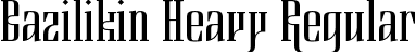 Bazilikin Heavy Regular font - Bazilikin-Heavy.ttf