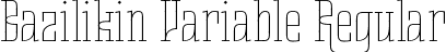 Bazilikin Variable Regular font - Bazilikin-Variable.ttf