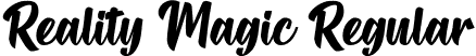 Reality Magic Regular font - RealityMagic.otf