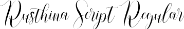 Rusthina Script Regular font - Rusthina.ttf