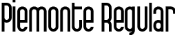 Piemonte Regular font - Piemonte.otf