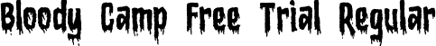 Bloody Camp Free Trial Regular font - Bloody Camp Free Trial.otf