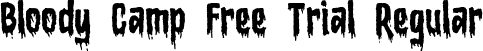 Bloody Camp Free Trial Regular font - Bloody Camp Free Trial.ttf