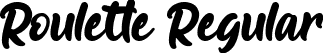 Roulette Regular font - Roulette.otf