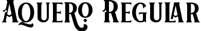 Aquero Regular font - Aquero.ttf