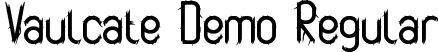 Vaulcate Demo Regular font - VaulcateDemoRegular.ttf