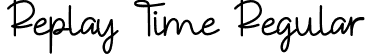 Replay Time Regular font - ReplayTime.otf