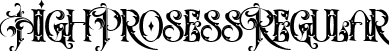 High Prosess Regular font - High Prosess Ott.ttf