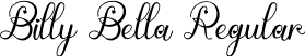 Billy Bella Regular font - BillyBella.otf