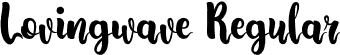 Lovingwave Regular font - Lovingwave_1.otf