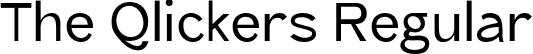 The Qlickers Regular font - TheQlickers-Regular.otf