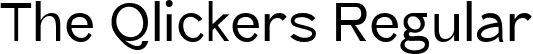 The Qlickers Regular font - TheQlickers-Regular.ttf