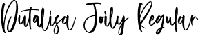 Dutalisa Joily Regular font - Dutalisa Joily.otf