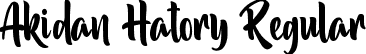 Akidan Hatory Regular font - AkidanHatoryRegular.ttf