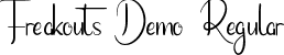 Freakouts Demo Regular font - FreakoutsDemoRegular.ttf