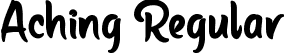 Aching Regular font - AchingRegular.ttf