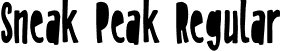 Sneak Peak Regular font - Sneak Peak.ttf