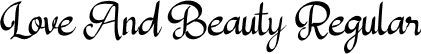 Love And Beauty Regular font - Love And Beauty.otf