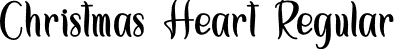 Christmas Heart Regular font - ChristmasHeartDEMO.otf