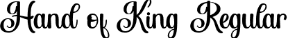 Hand of King Regular font - Hand of King.ttf