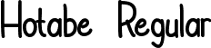 Hotabe Regular font - Hotabe.ttf