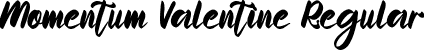 Momentum Valentine Regular font - MomentumValentine.ttf