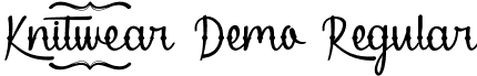 Knitwear Demo Regular font - KnitwearDemoRegular.ttf