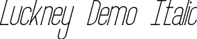 Luckney Demo Italic font - LuckneyDemoItalic.ttf