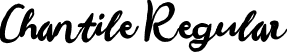 Chantile Regular font - Chantile.ttf