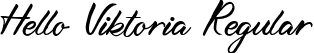 Hello Viktoria Regular font - Hello Viktoria.ttf