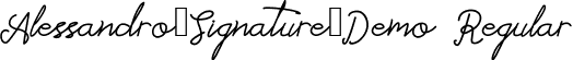 Alessandro_Signature_Demo Regular font - Alessandro_Signature_Demo.ttf