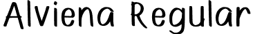 Alviena Regular font - Alviena-Regular.ttf