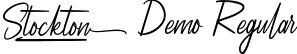 Stockton Demo Regular font - StocktonDemoRegular.ttf